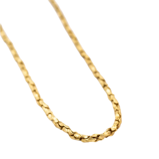 necklace - brass c-link chain 20" by baizaar