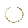 bracelet - textured twig cuff - gold by worldfinds