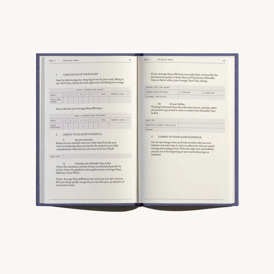 book - anti-insomnia notebook by therapy notebooks