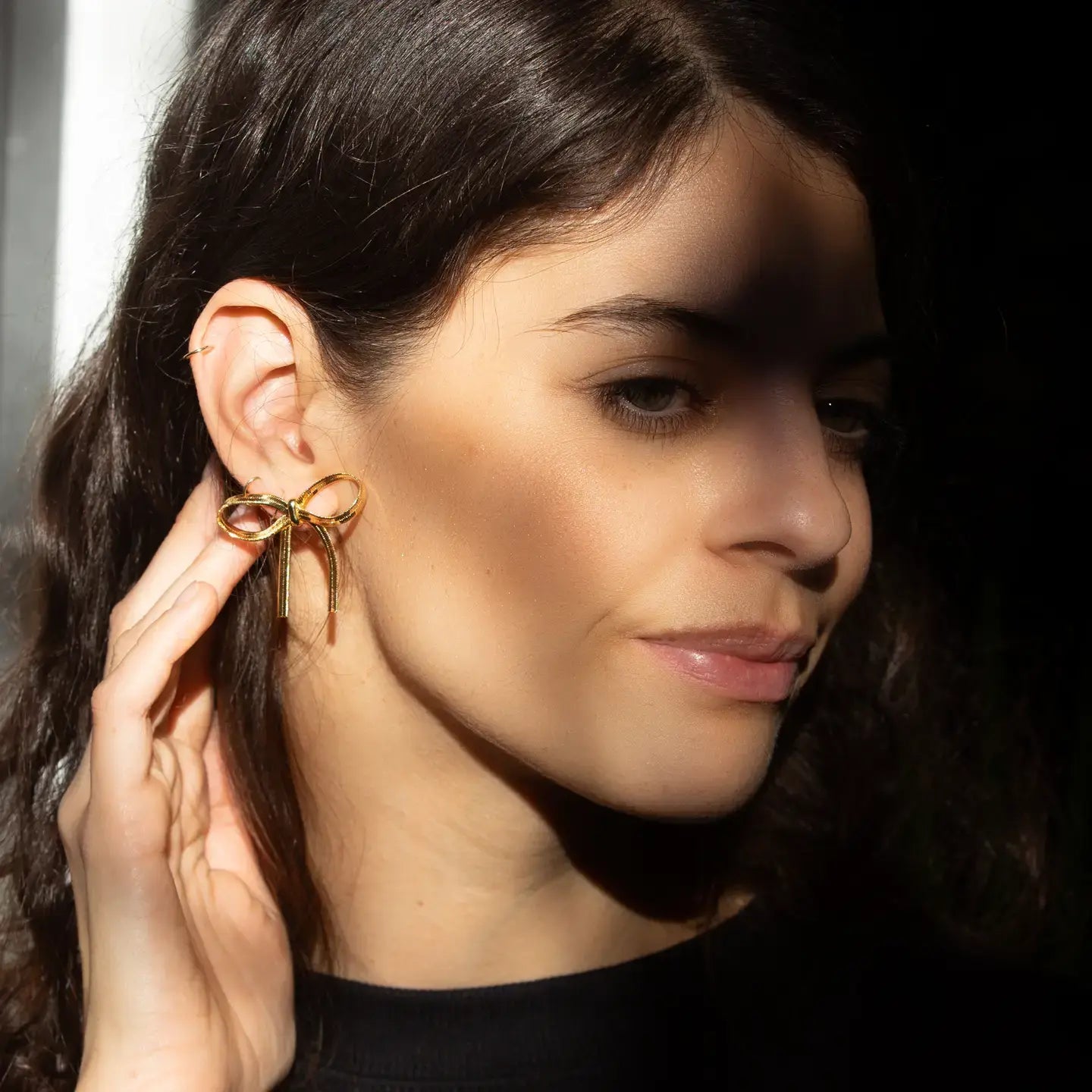 earrings - stud bow by peter and june