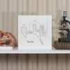 art print - letterpress - 8" x 8" - ear by archie's press