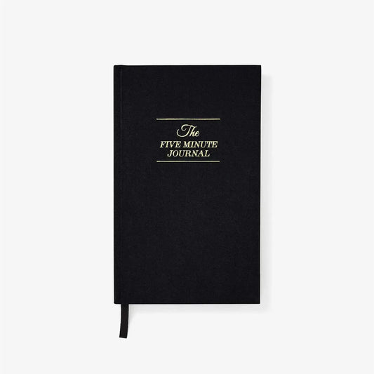 book - five minute journal - daily gratitude - black by intelligent change