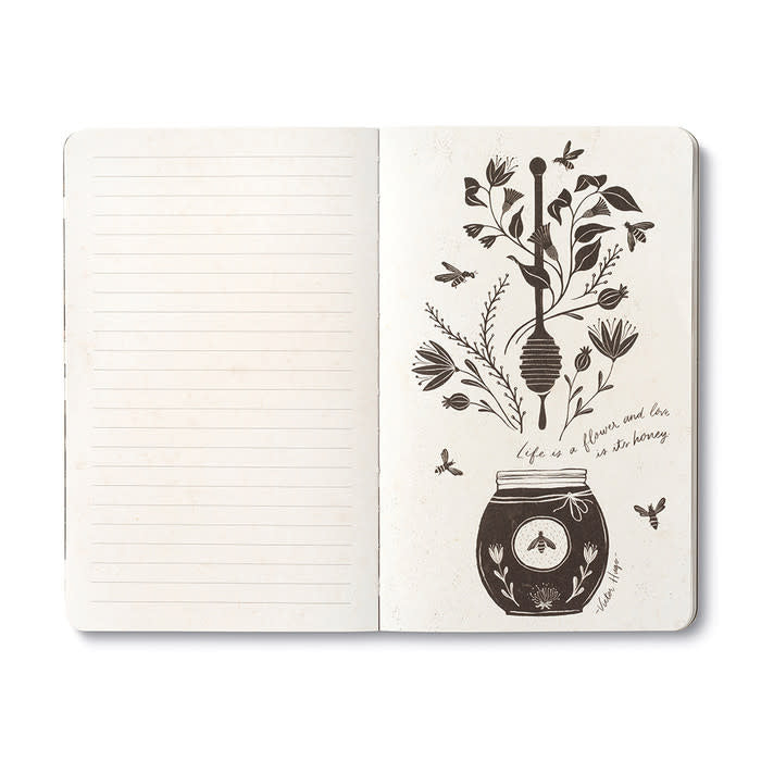 book - "write now" journal - the heart that gives, gathers by compendium