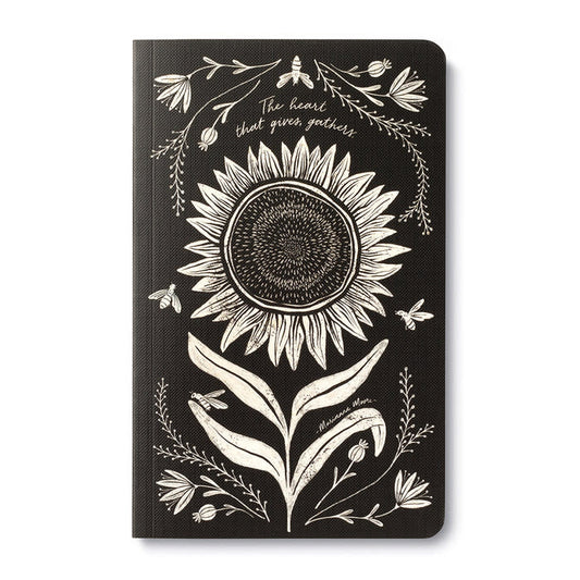 book - "write now" journal - the heart that gives, gathers by compendium