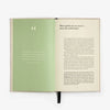 book - three question journal - daily wellbeing - linen by intelligent change
