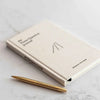 book - three question journal - daily wellbeing - linen by intelligent change