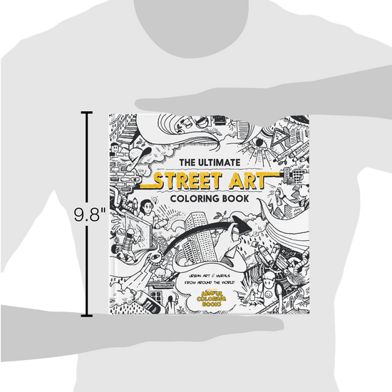 book - ultimate street art coloring by aimfully books