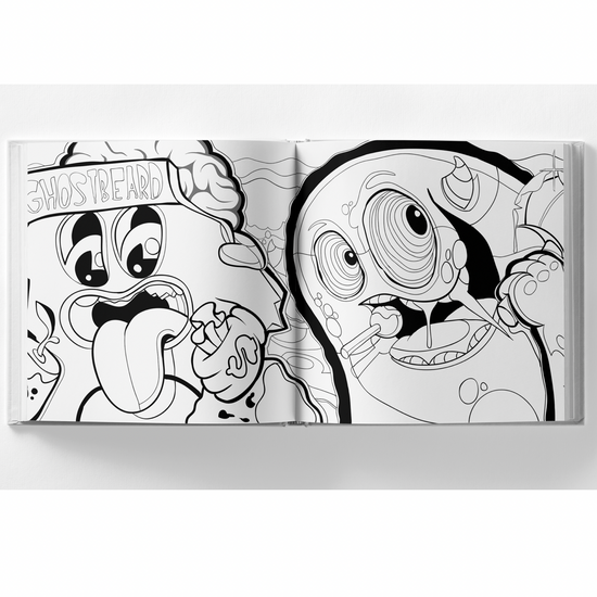 book - ultimate street art coloring by aimfully books