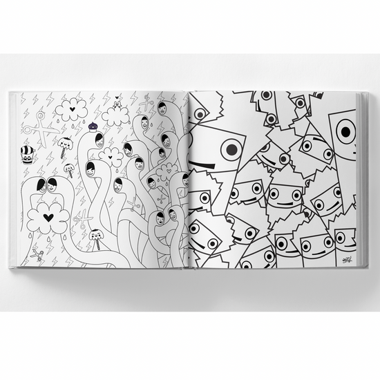 book - ultimate street art coloring by aimfully books