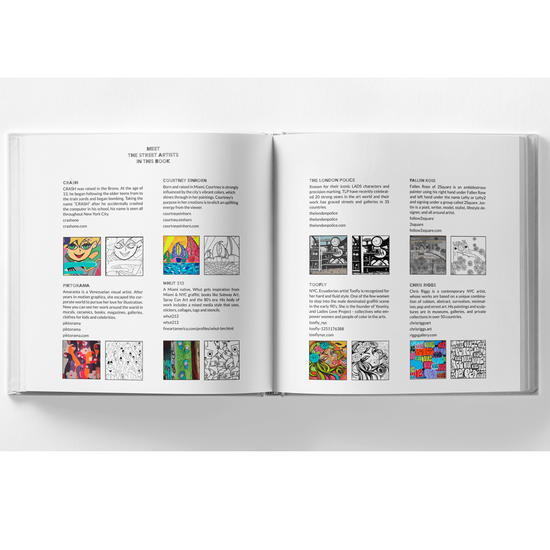 book - ultimate street art coloring by aimfully books