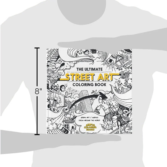 book - ultimate street art coloring by aimfully books