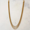 necklace - 5-layered snake chain - 18kgp by peter and june