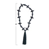 Garland | Oak Wood Beads + Cotton Tassel | Black | 36"L