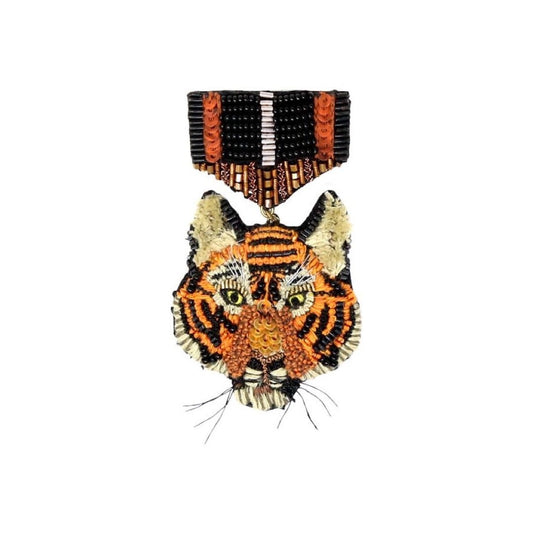 brooch pin - tiger honor medal by trovelore