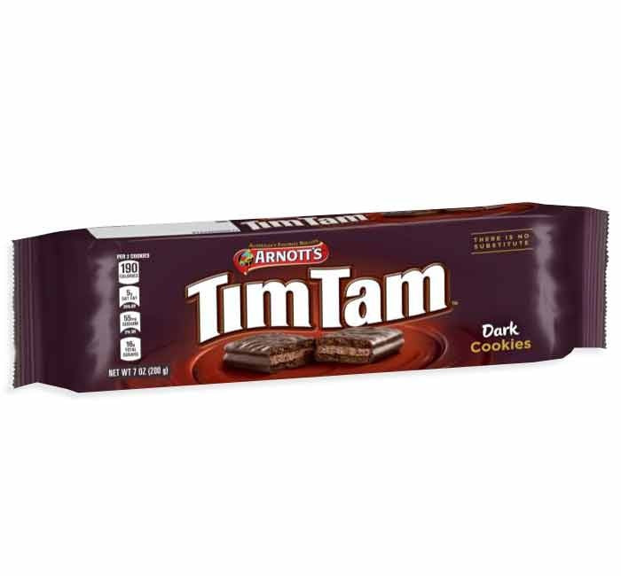 candy - tim tam cookies - dark chocolate by redstone foods inc