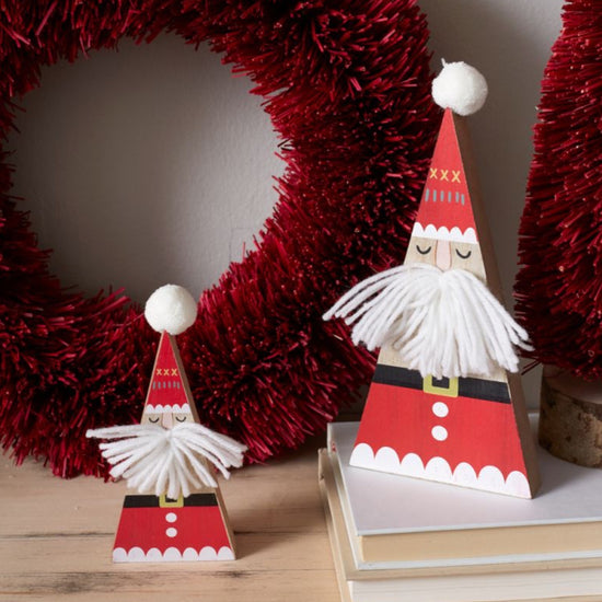 figure - santa's whiskers sitter (2 sizes) by accent decor