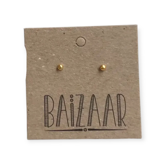 earrings - tiny ball stud by baizaar