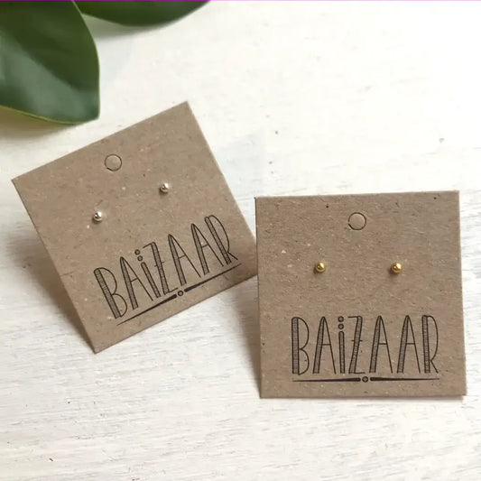 earrings - tiny ball stud by baizaar