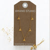 necklace - tiny bee - 16" chain - 14kgp by amano studio