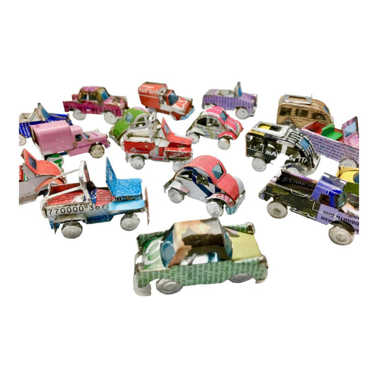 model cars - upcycled tin by steve parkes/the east africa co.