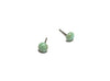 earrings studs - tiny turquoise marbled by leetie lovendale