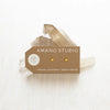 earrings - stud - tiny venus star - 14kgp by amano studio