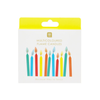 Candles | Flame Multicolored | 12 Pack