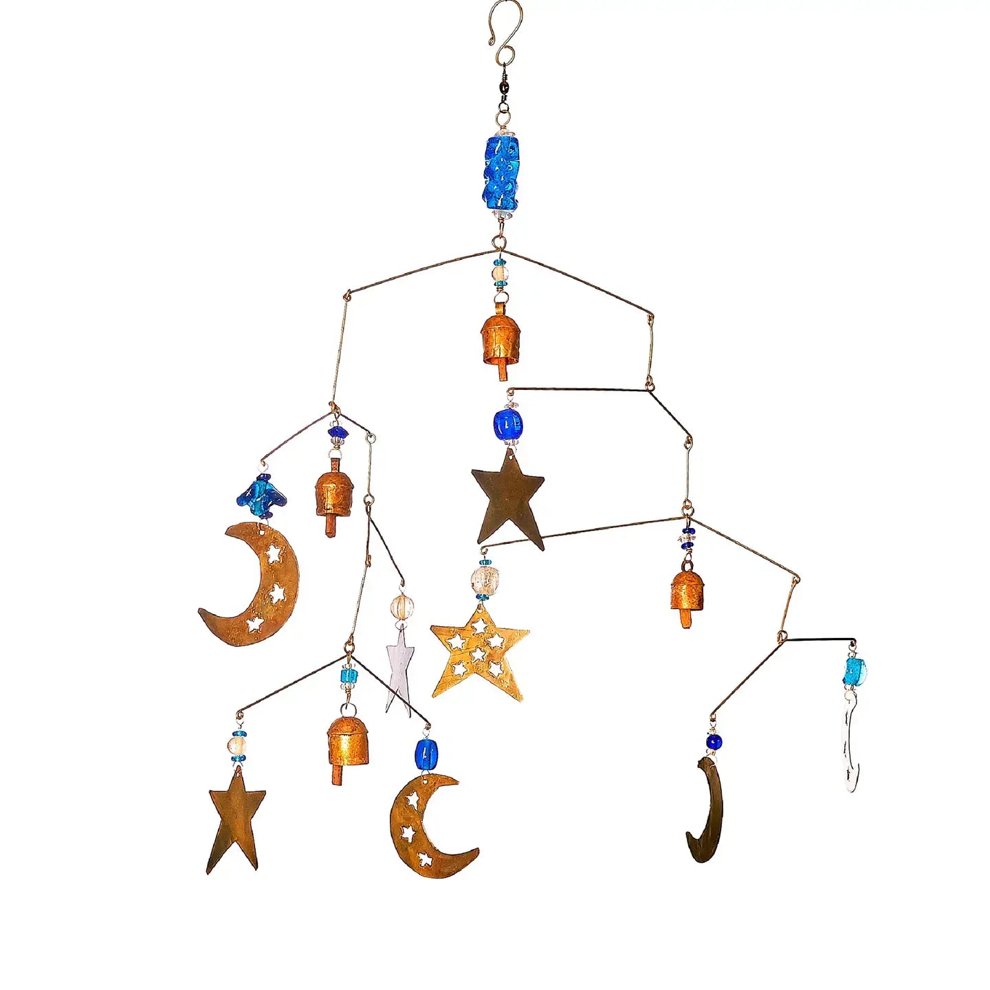 mobile chime - to the moon and the stars by moksha imports