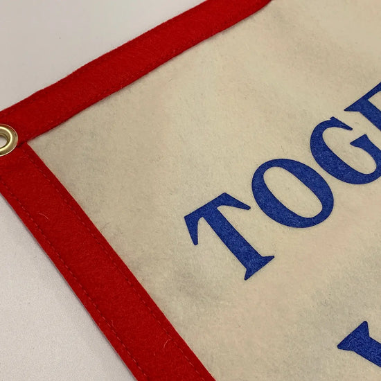 banner - camp flag - together we will see it through by oxford pennant