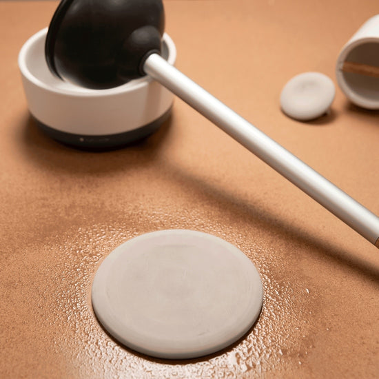 refill disk - "dry earth" - royal plunge toilet plunger by full circle home
