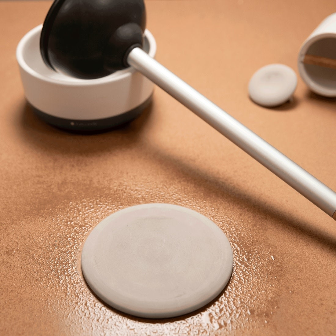 refill disk - "dry earth" - royal plunge toilet plunger by full circle home
