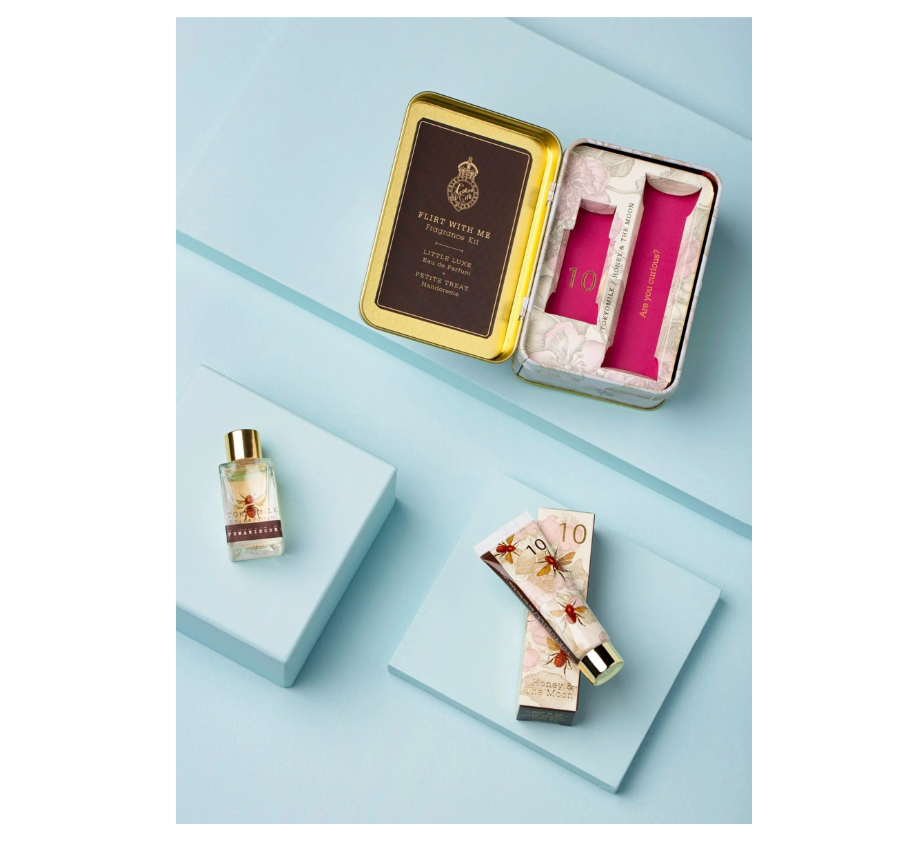 fragrance kit - flirt with me by margot elena (tokyo milk/lollia/infinite she)