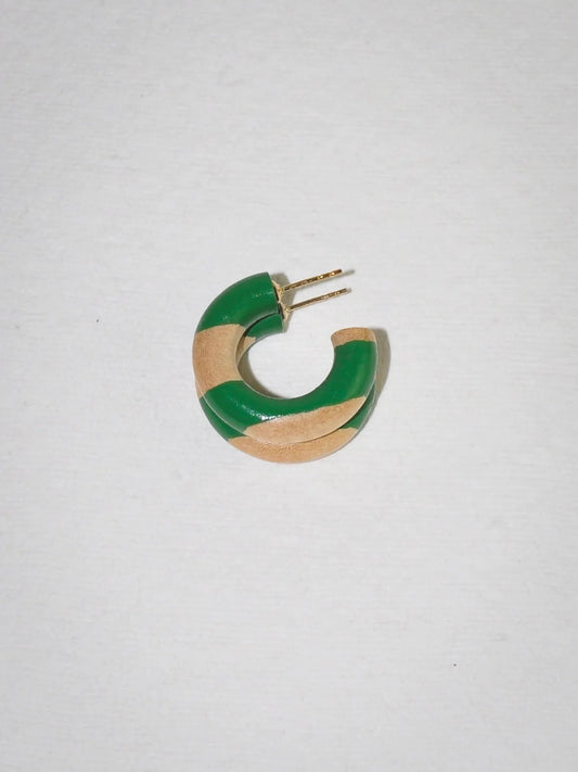 earrings - mini hoop - stripe by binky and lulu