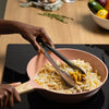 utensil - tongs - dual-sided silicone & stainless steel - 12" by full circle home