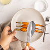 utensil - tongs - dual-sided silicone & stainless steel - 12" by full circle home