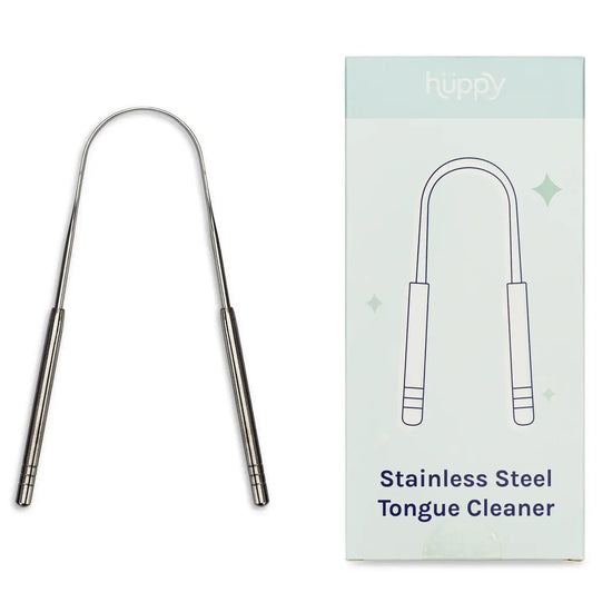 tongue cleaner - stainless steel by huppy