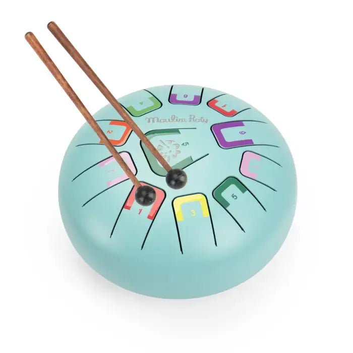 toy - tongue drum - light blue - large by speedy monkey