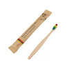 toothbrush - bamboo - rainbow bristles by plenty