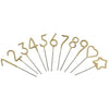 sparklers - mini gold number by tops malibu