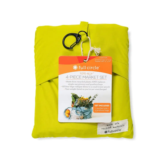 bag set - tote-ally market - 1 tote + 3 produce by full circle home