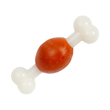 dog chew toy - beef flavored - natural rubber + nylon - small breed by jojo modern pets