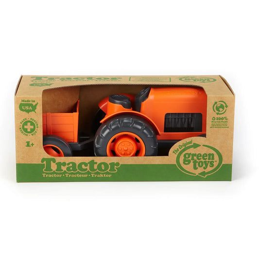 toy - tractor - orange by green toys