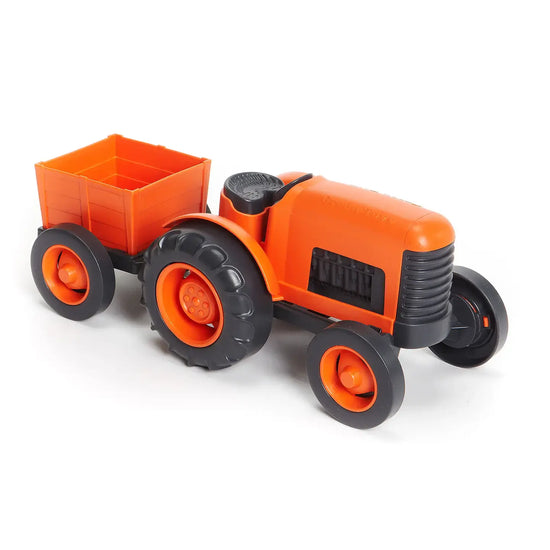 toy - tractor - orange by green toys