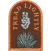 patch - embroidered - tread lightly - yucca by the landmark project