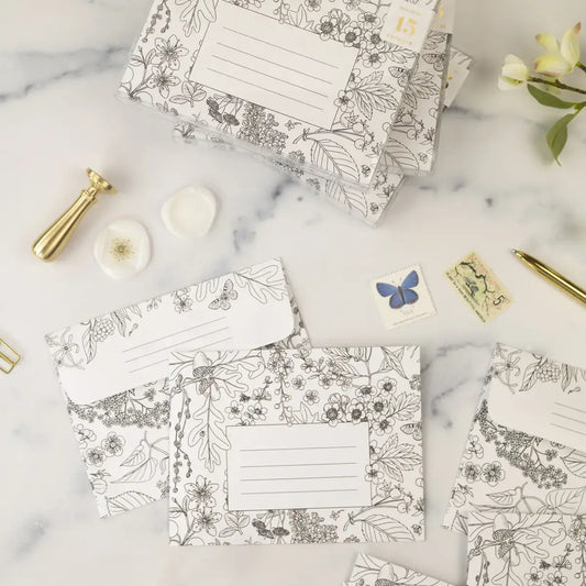 envelopes - set of 15 - tree blooms by botanica paper co.
