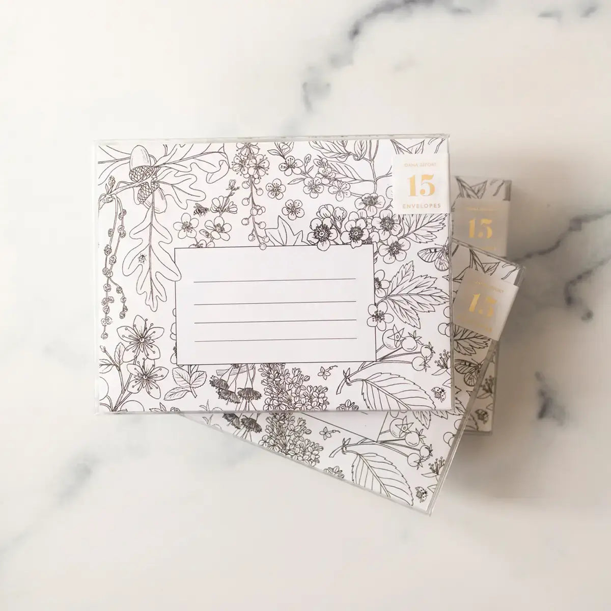 envelopes - set of 15 - tree blooms by botanica paper co.