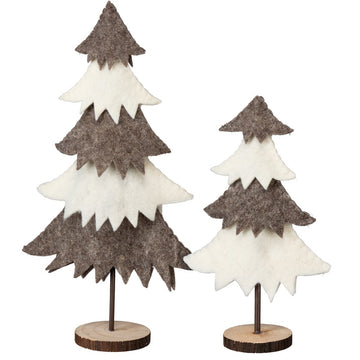 tree - felt wool - multi tiered bi-color (2 sizes) by primitives by kathy