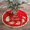 tree skirt - vintage "merry christmas" by primitives by kathy