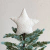 tree topper - wool felt star - sequins - beige by creative co-op