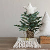 tree topper - wool felt star - sequins - beige by creative co-op